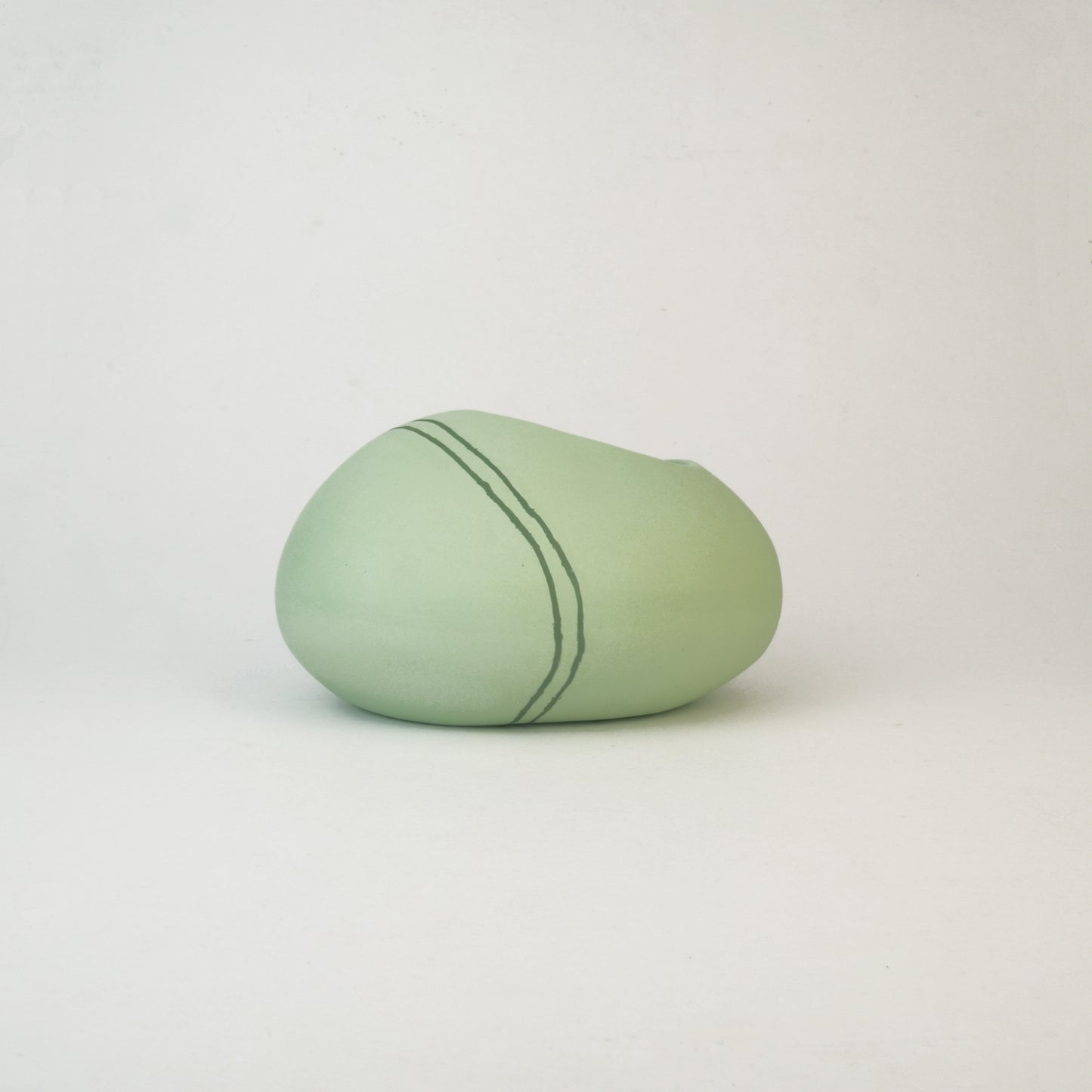Meandering Series Vessel No. 22 in Lawn Green
