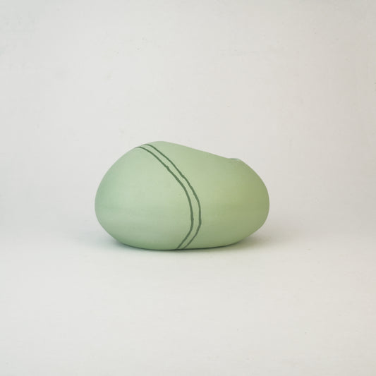 Meandering Series Vessel No. 22 in Lawn Green