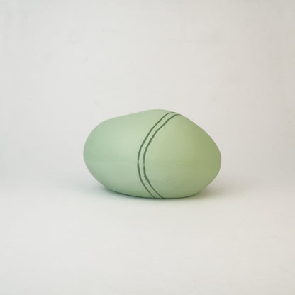 Meandering Series Vessel No. 22 in Lawn Green