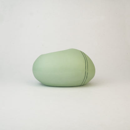 Meandering Series Vessel No. 22 in Lawn Green