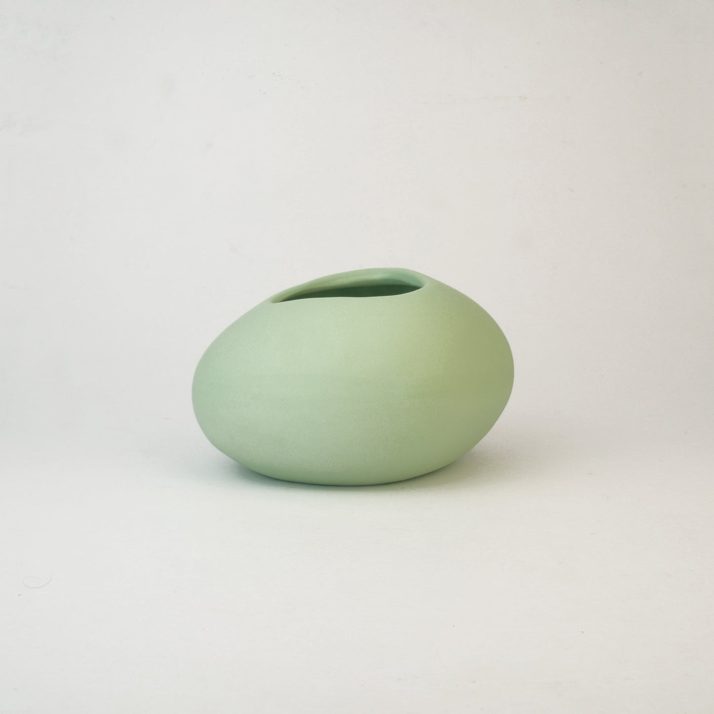 Meandering Series Vessel No. 22 in Lawn Green