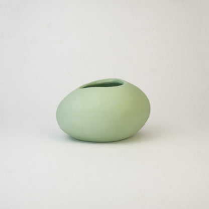 Meandering Series Vessel No. 22 in Lawn Green