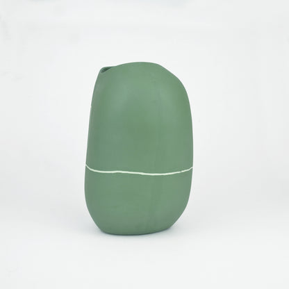 Meandering Series Vessel No. 25 in Amazon Green
