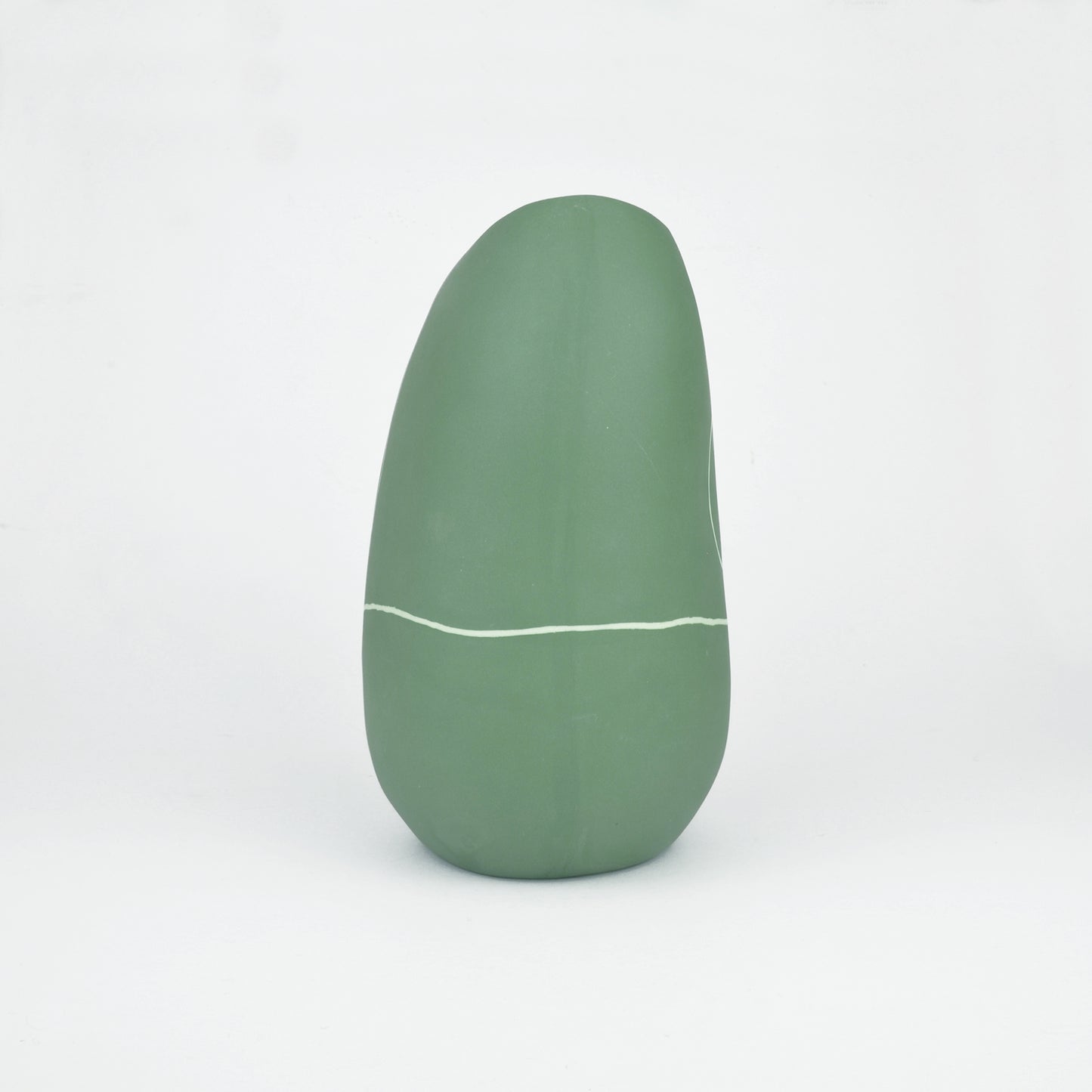 Meandering Series Vessel No. 25 in Amazon Green