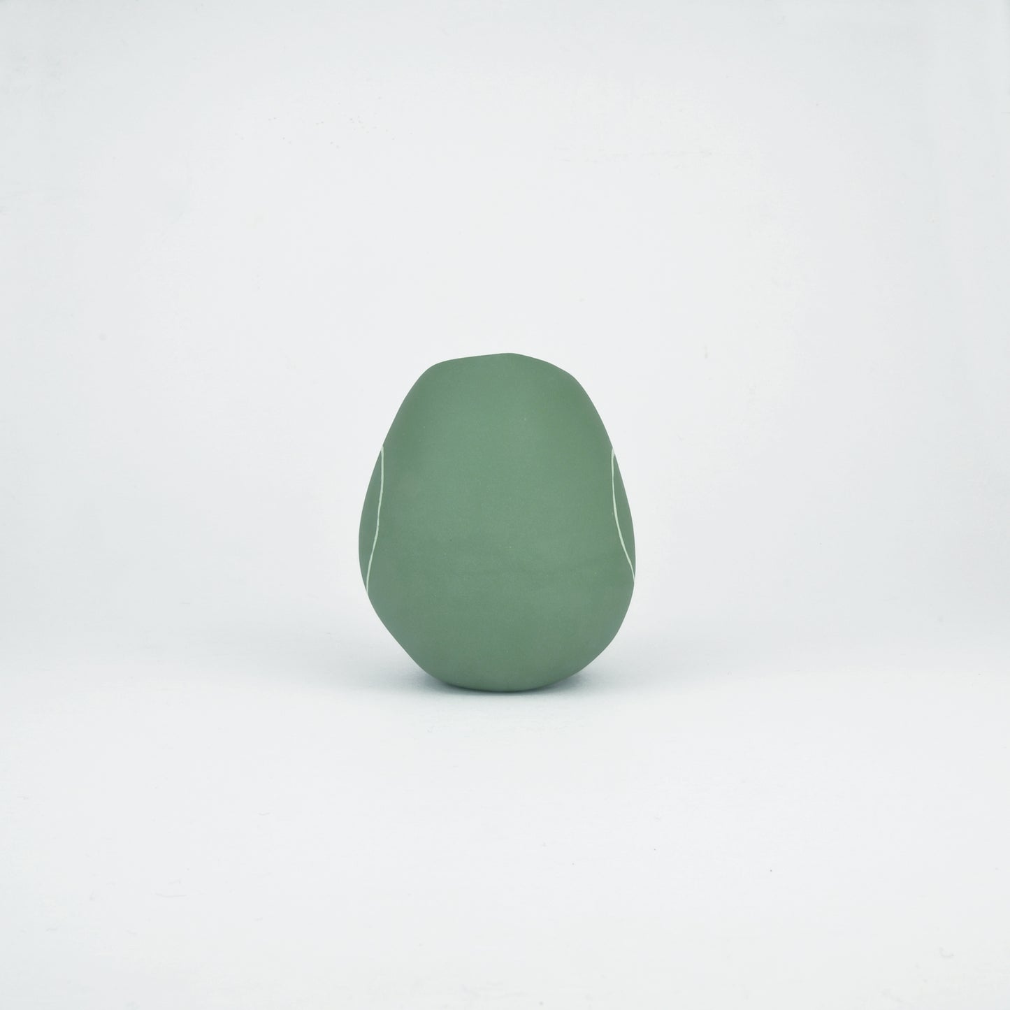 Meandering Series Vessel No. 28 in Amazon Green