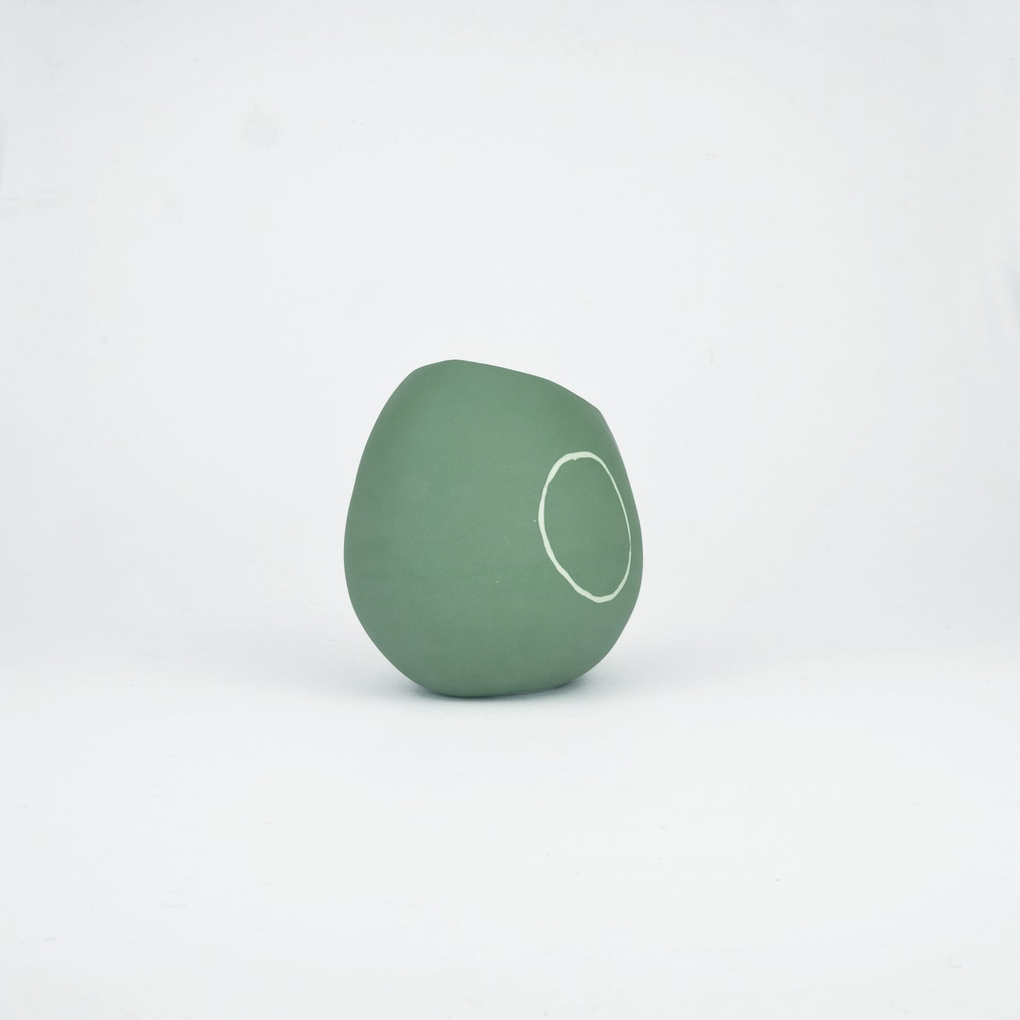 Meandering Series Vessel No. 28 in Amazon Green