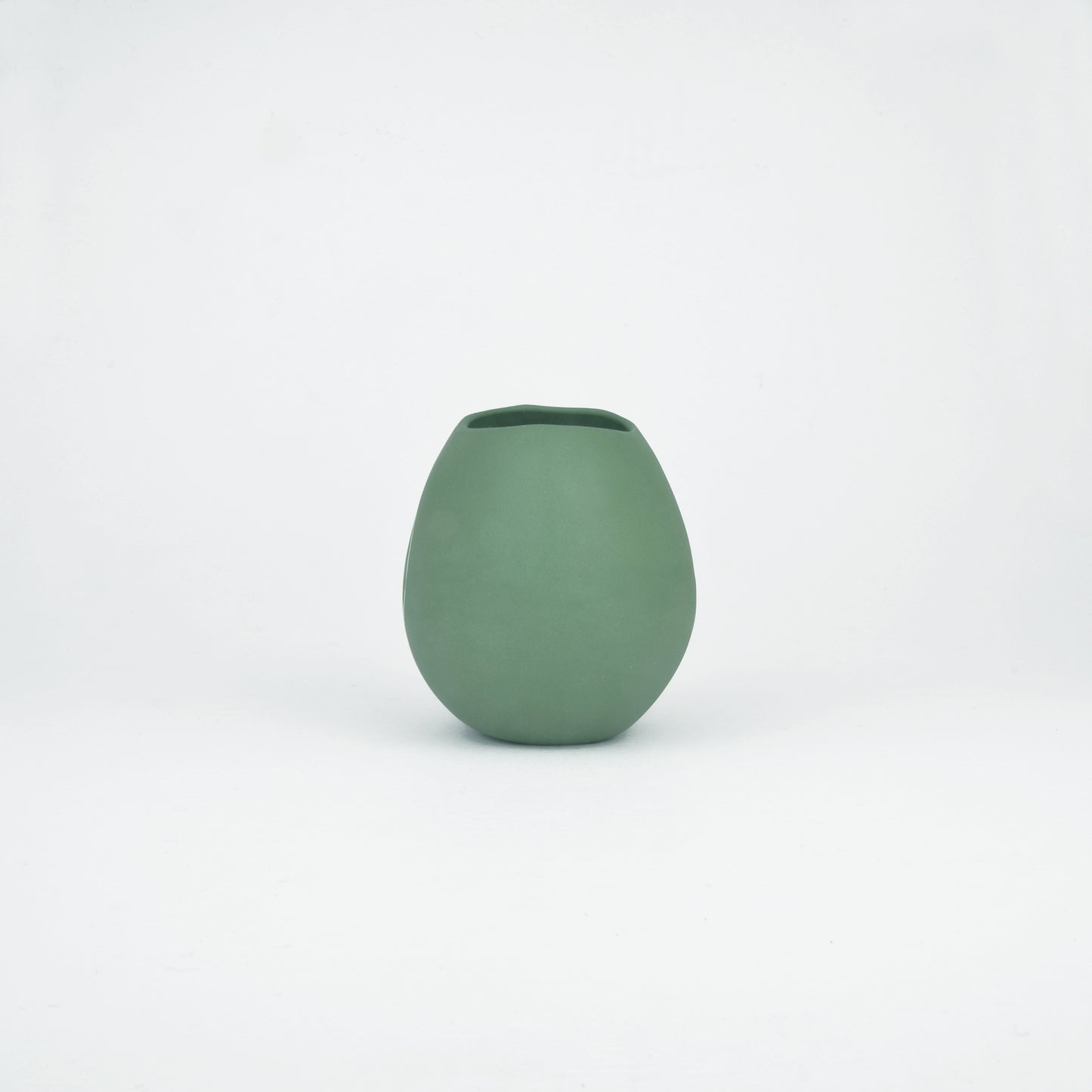 Meandering Series Vessel No. 28 in Amazon Green