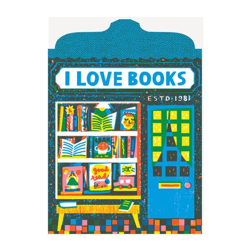 Book Shop Greeting Card
