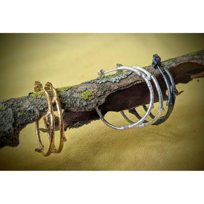 Branch Hoop Earrings Large
