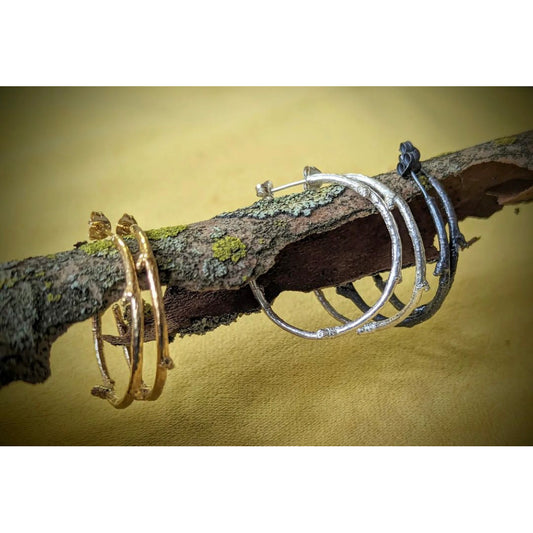 Branch Hoop Earrings Large