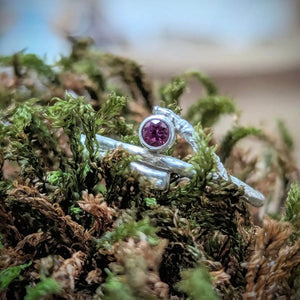 Branch Twist Gemstone Ring