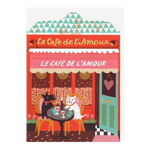 Love Cafe Greeting Card
