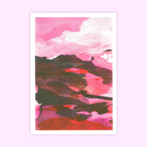 Abstract Mountain Print