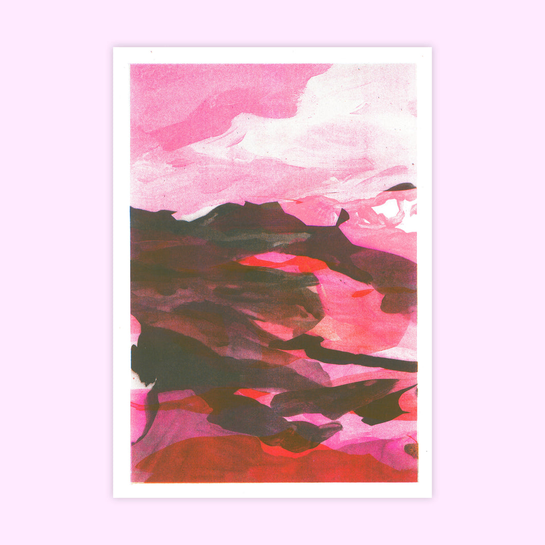 Abstract Mountain Print