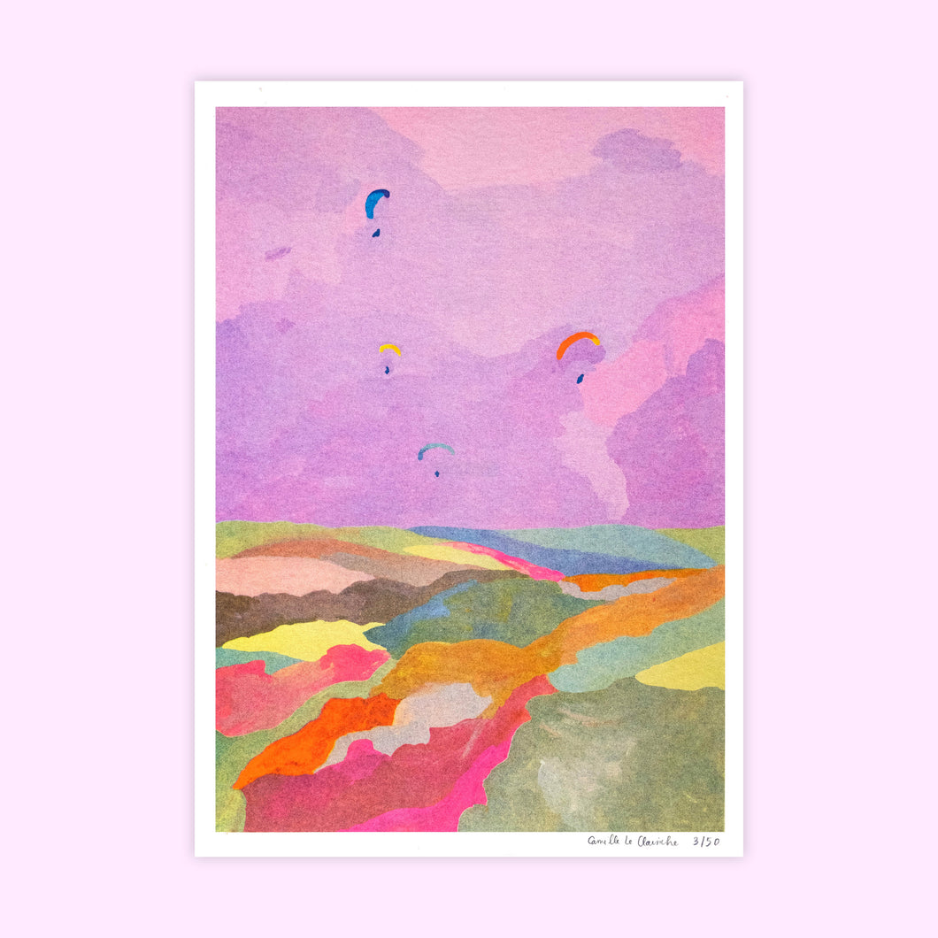 Paragliding Print
