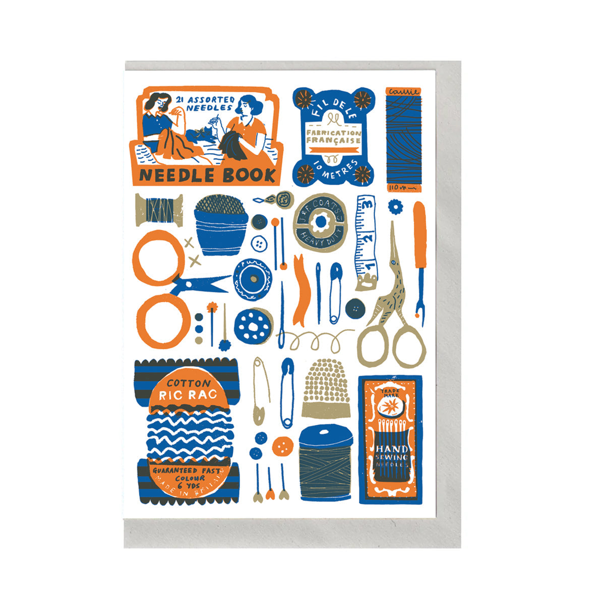 Sewing Collection Greeting Card
