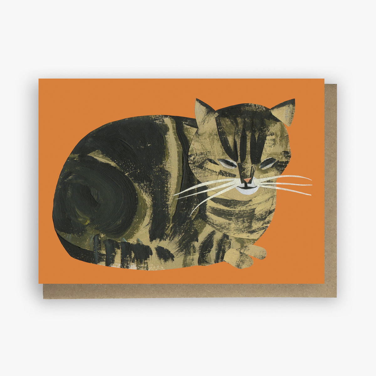 Winnie on Orange Greeting Card
