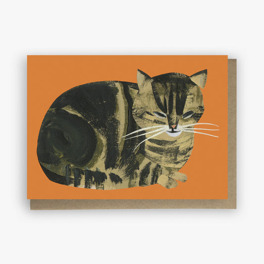 Winnie on Orange Greeting Card