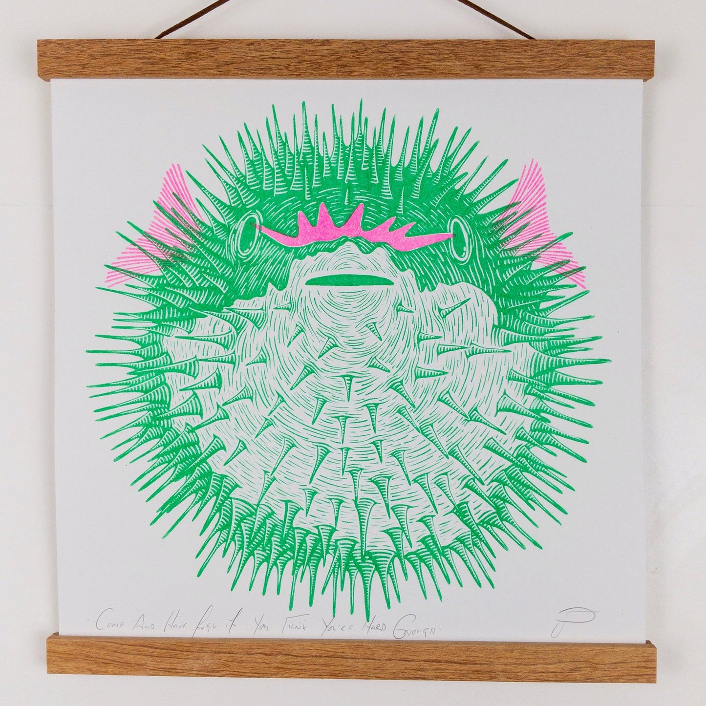 Come And Have Fugu If You Think You’re Hard Enough Print