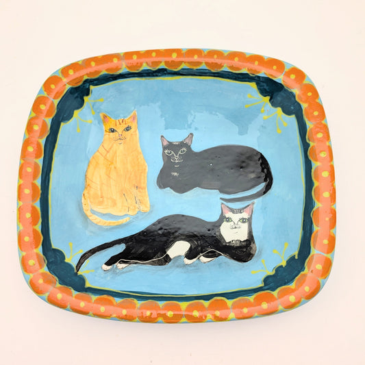 A Clowder of Cats Large Bowl