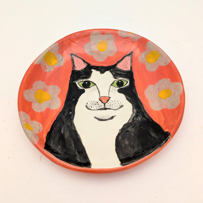 Tuxedo Cat Small Plate