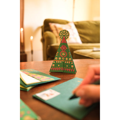 Patterned Tree Greeting Card