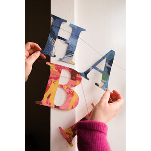 Happy Birthday - Recycled Red Mix Garland
