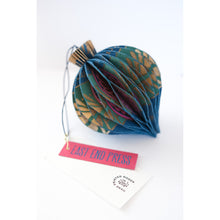 Load image into Gallery viewer, Blue Bauble Honeycomb Ornament