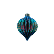 Load image into Gallery viewer, Blue Bauble Honeycomb Ornament
