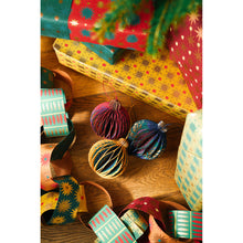Load image into Gallery viewer, Blue Bauble Honeycomb Ornament