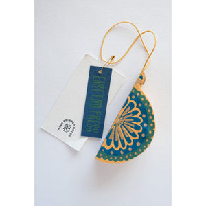 Yellow Bauble Honeycomb Ornament