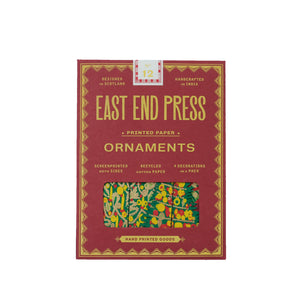 Decorated Trees Paper Ornaments
