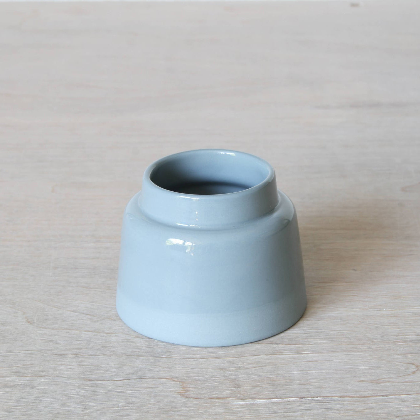 Mini Vase Short in Blue Grey