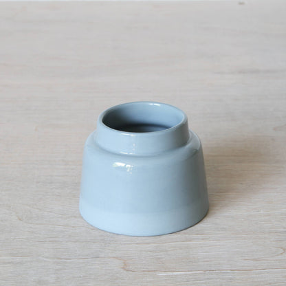 Mini Vase Short in Blue Grey