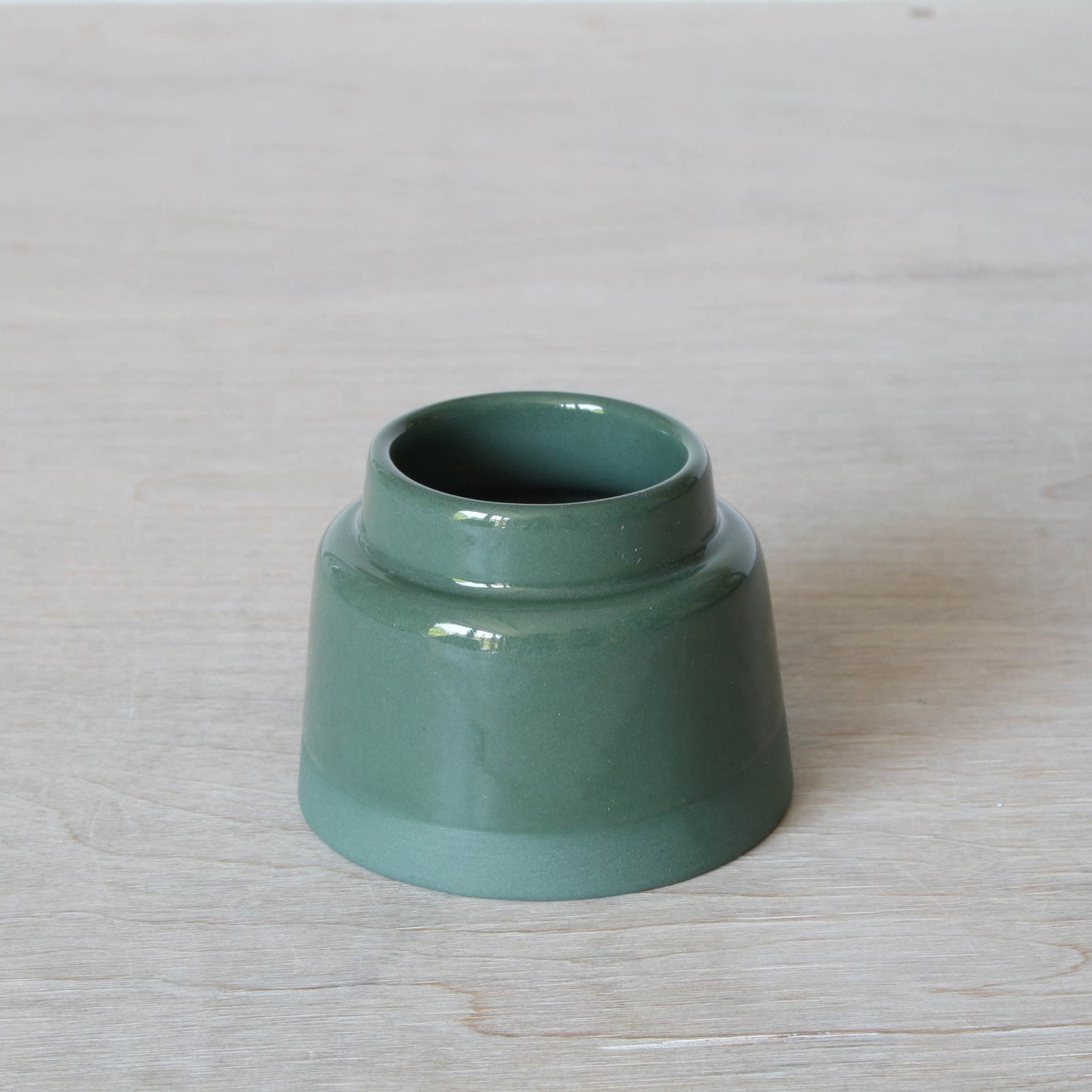 Mini Vase Short in Forest Green