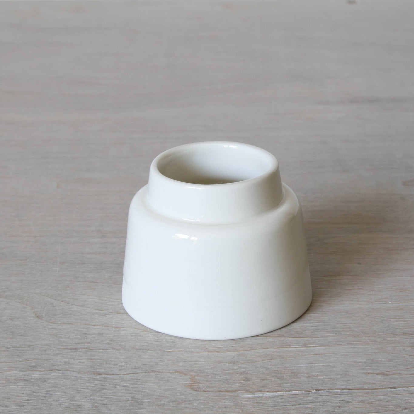 Mini Vase Short in White