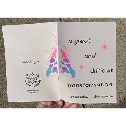 A Great and Difficult Transformation Zine