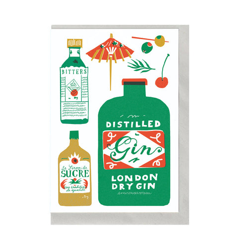 Gin Collection Greeting Card