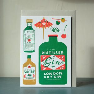 Gin Collection Greeting Card