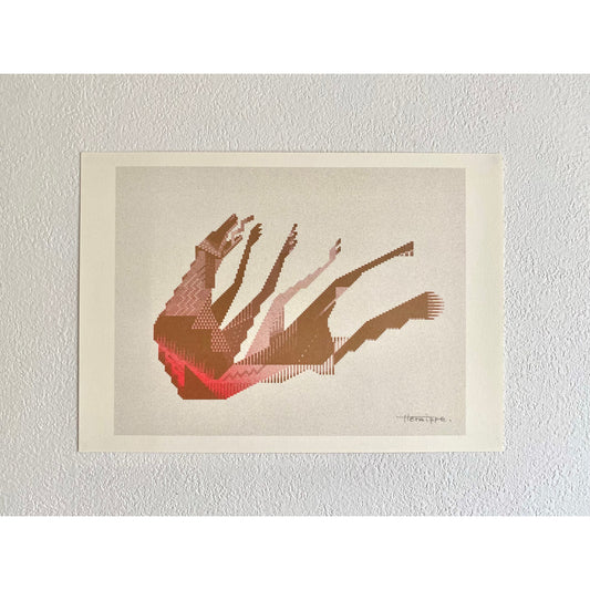 転び犬 (Falling dog) Print