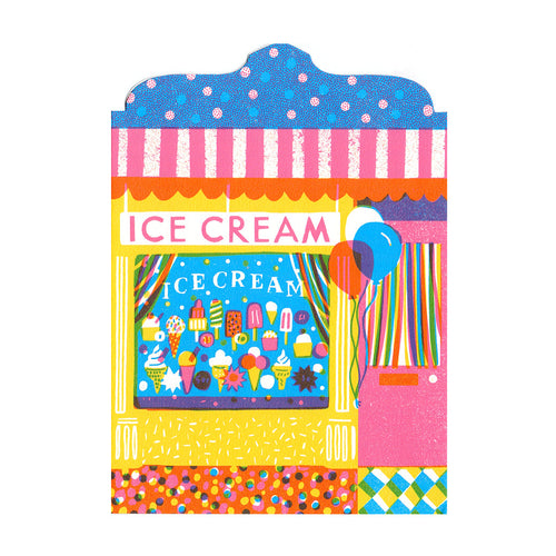 Ice Cream Shop Greeting Card