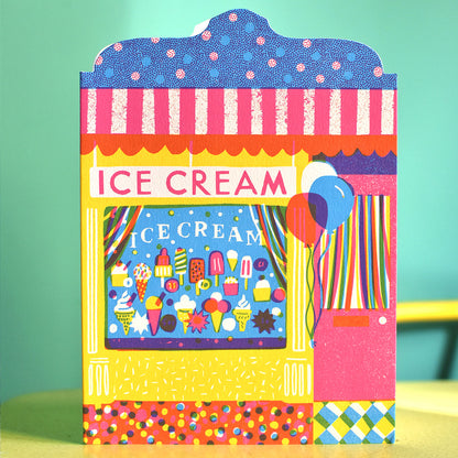 Ice Cream Shop Greeting Card