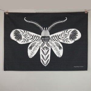 Folk Moth Tea Towel
