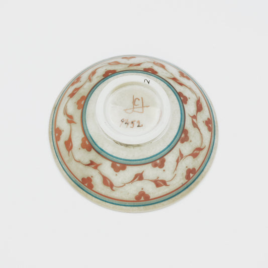 Small Bowl with Blue and Copper Pattern