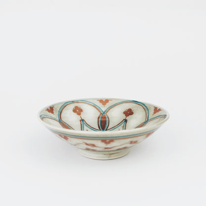 Small Bowl with Blue and Copper Pattern