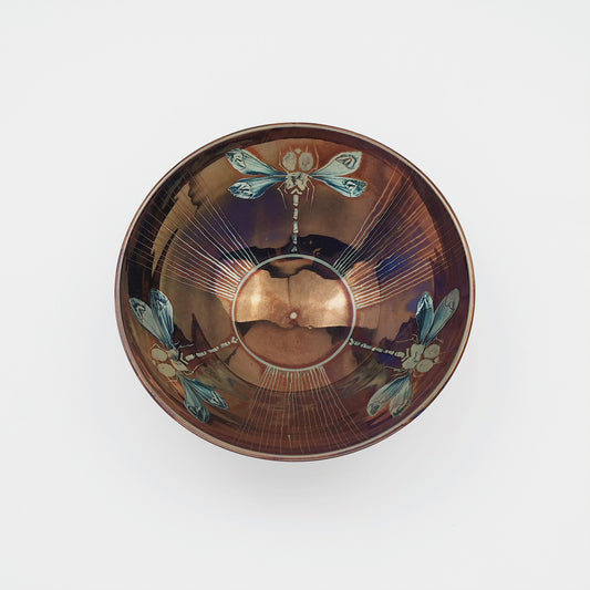 Bowl with Three Dragonflies