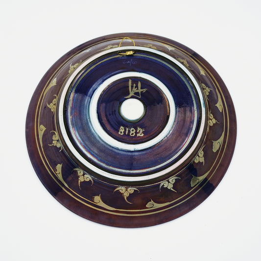 Hanging Plate with Sparrow on Branch
