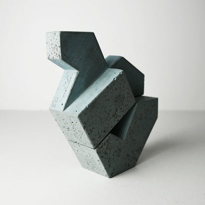 Einstein Variation 1 in Blue Concrete