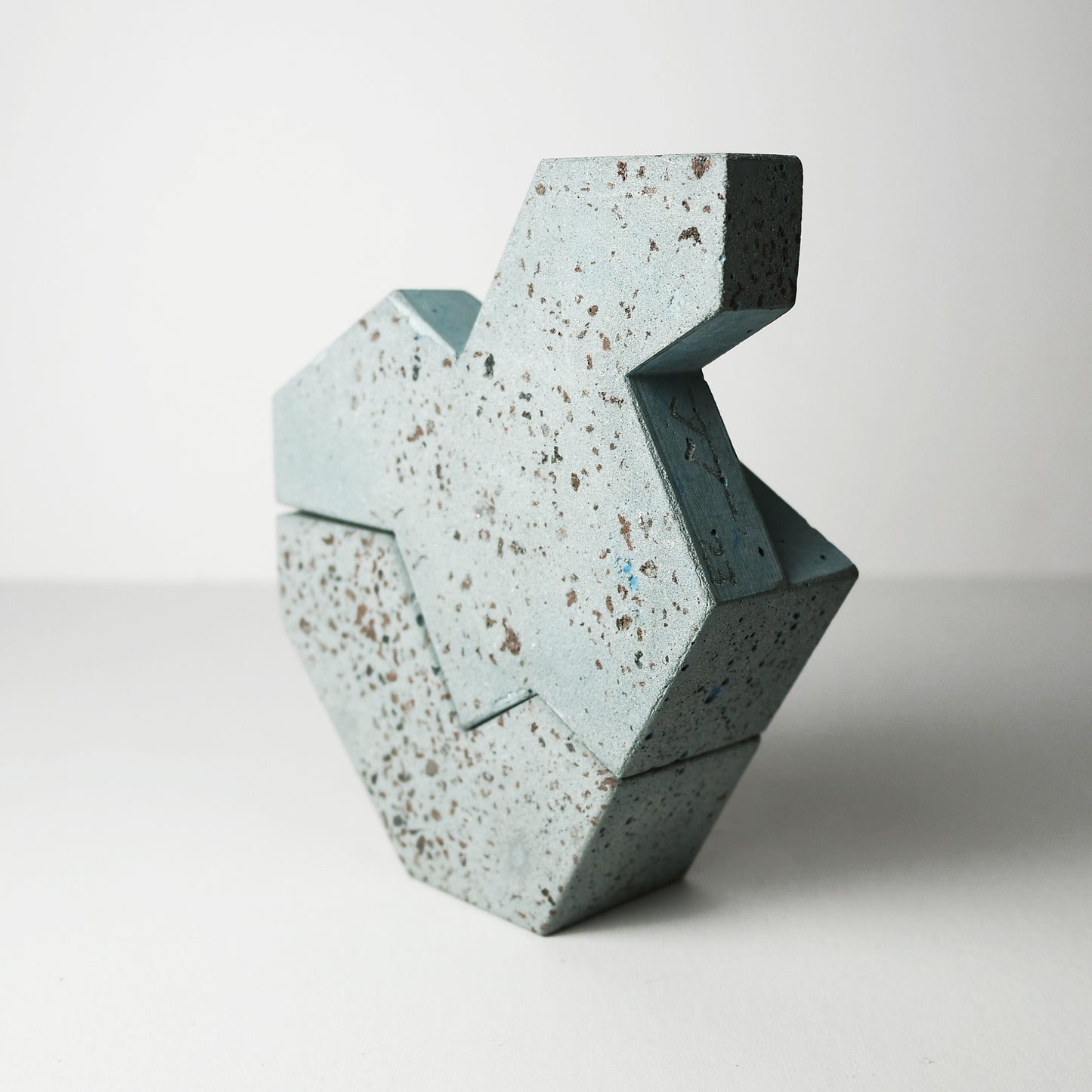 Einstein Variation 1 in Blue Concrete