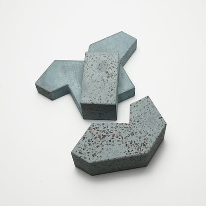 Einstein Variation 1 in Blue Concrete
